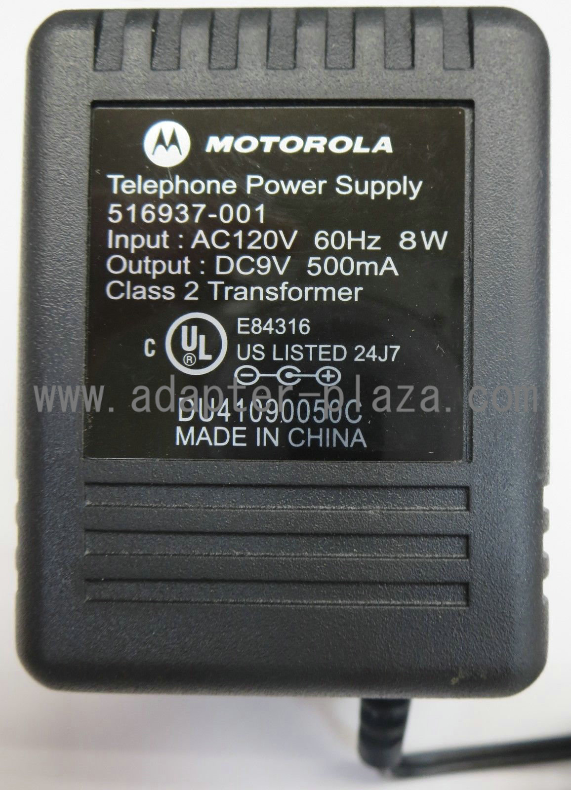 *NEW* Motorola Telephone Power Supply 516937-001 DU41090050C 9vdc 500ma ac adapter wall plug